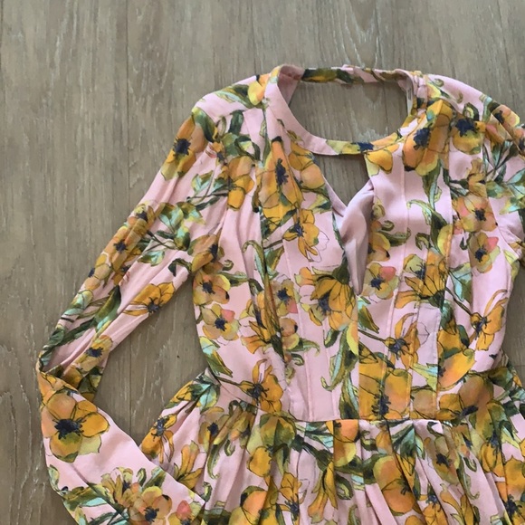 Free People Long Sleeve Floral Dress - Picture 4 of 11